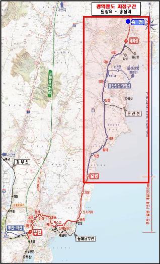 국비 확보 '부산 일광∼울산 송정 광역전철' 2022년 완공