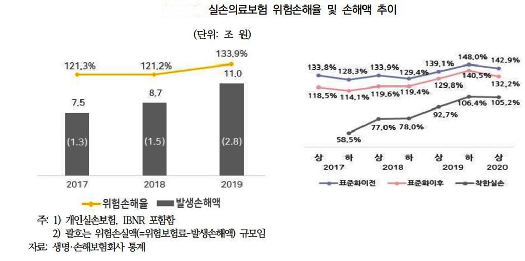 "내년 실손보험료 인상률 최고 20%대"