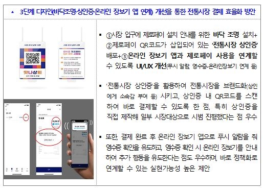 '전통시장 상인증'으로 제로페이 결제…'도전.한국' 우수작 선정