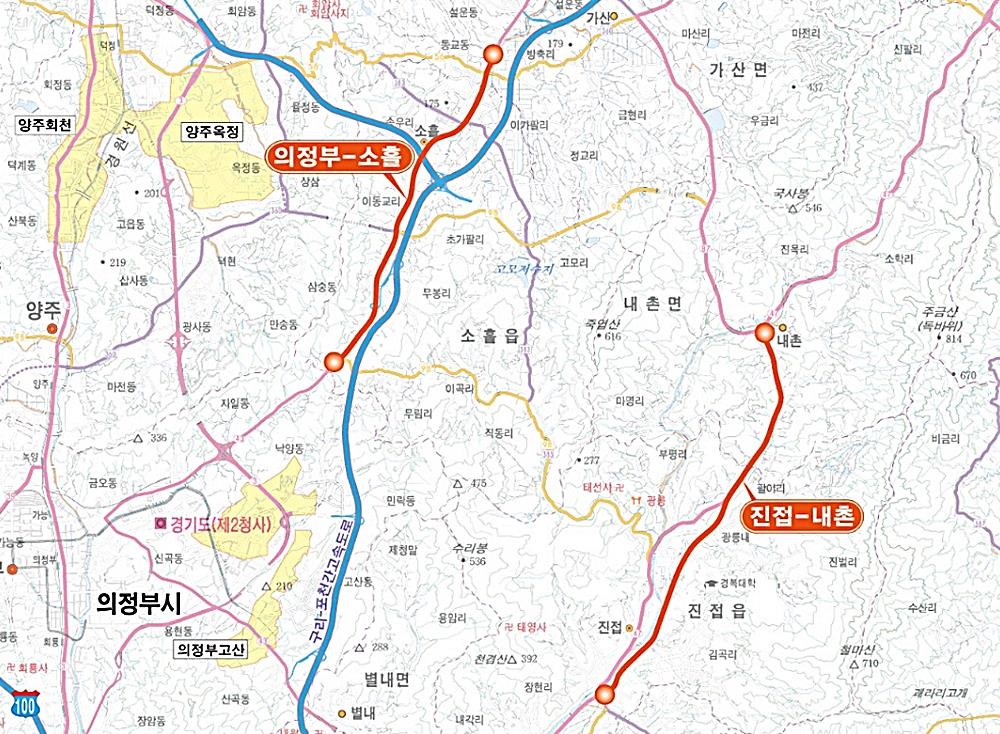 의정부·남양주∼포천 국도 4→6차로 확장 31일 준공