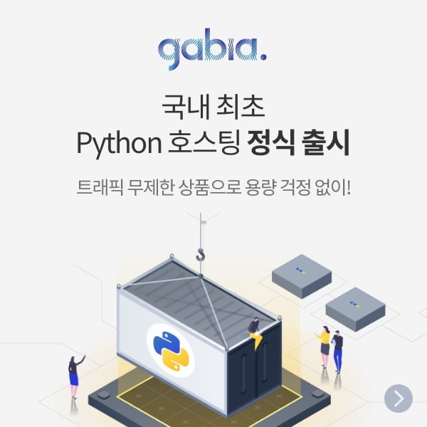 가비아, Python 호스팅 정식 출시