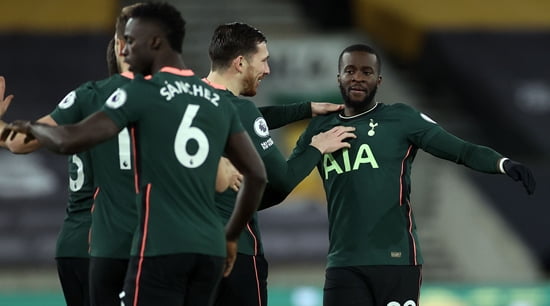 Ndombele’s opening goal ends first half with 10 lead to Tottenham Wolverhampton