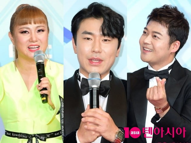 개그맨 박나래(왼쪽부터), 배우 이시언, 방송인 전현무/ 사진=MBC 제공