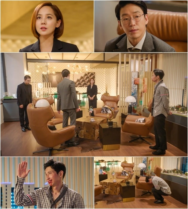 '펜트하우스' 유진, 엄기준, 봉태규가 삼자대면한다. / 사진제공=SBS