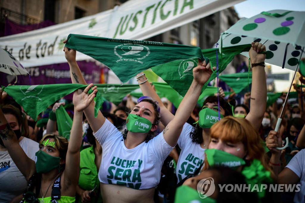 '교황 모국' 아르헨티나, 임신 14주 이내 낙태 합법화