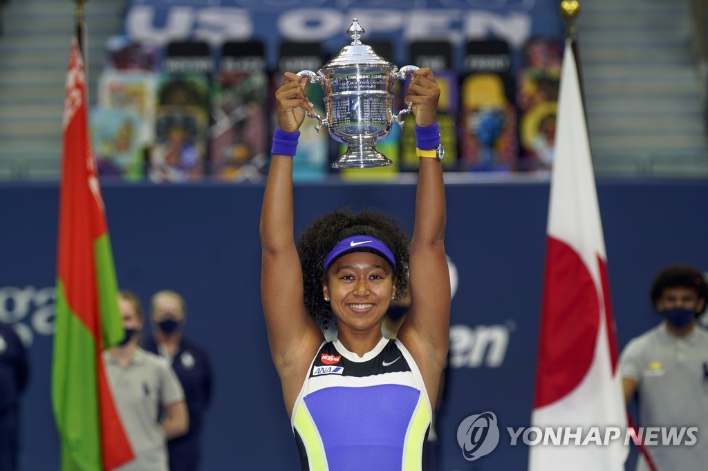 AP통신 올해의 여자 선수에 US오픈 테니스 우승 오사카