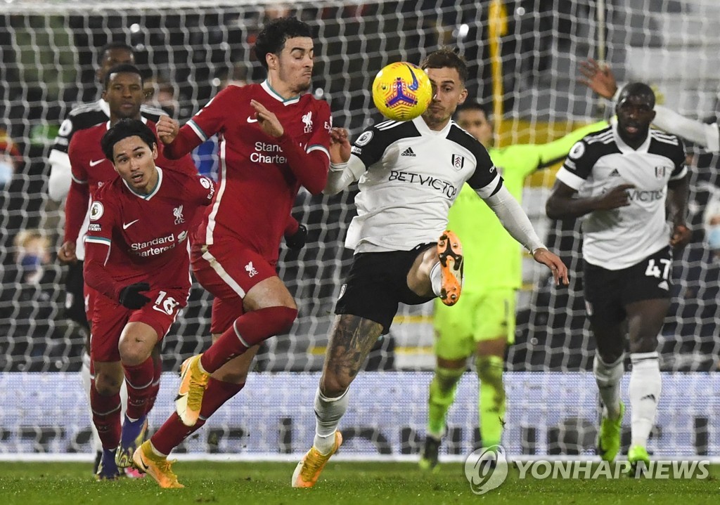 리버풀, 풀럼과 1-1 무승부로 선두 진입 실패…토트넘 1위 유지