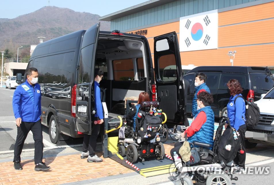 장애인대표팀 선수단, 거리두기 격상으로 훈련원 퇴촌