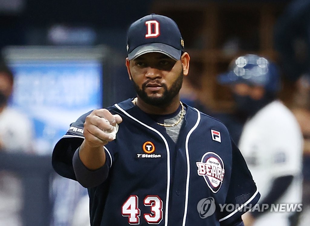 알칸타라, 日 한신 입단 확정…"두산에서 1년 잊지 못해"(종합)