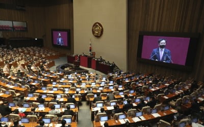 국회, 16시간만에 필리버스터 재개…"야당, 코로나에도 정치공세"