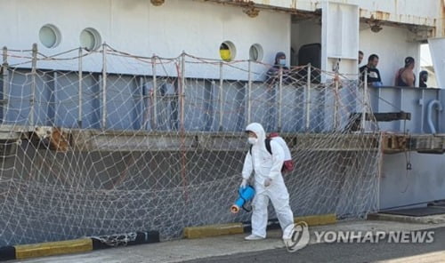 부산항 입항 외국선박, 필수선원 5명 빼고 전원 선내 격리한다