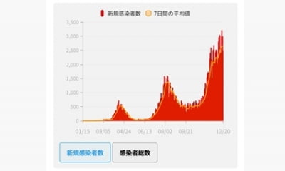 일본 코로나 누적 확진 20만명 넘어…2개월도 안 돼 2배로 폭증