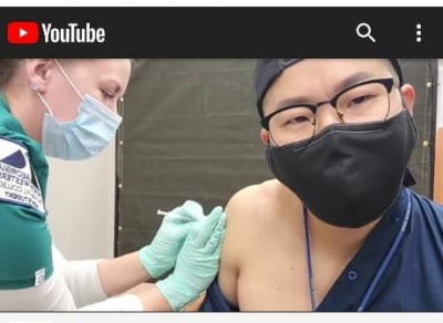 코로나 백신 맞고 실신?…미 한국인 의사 "너무 긴장해 그런 것"
