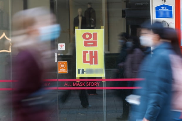 지난달 30일 서울 중구 명동거리의 상점에 임대 안내문이 붙어있다. 사진=뉴스1