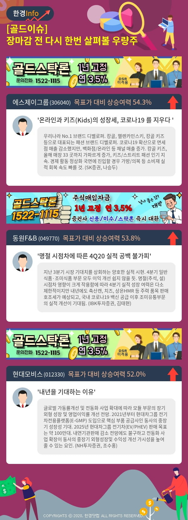 [골드이슈] 장마감 전 다시 한번 살펴볼 우량주