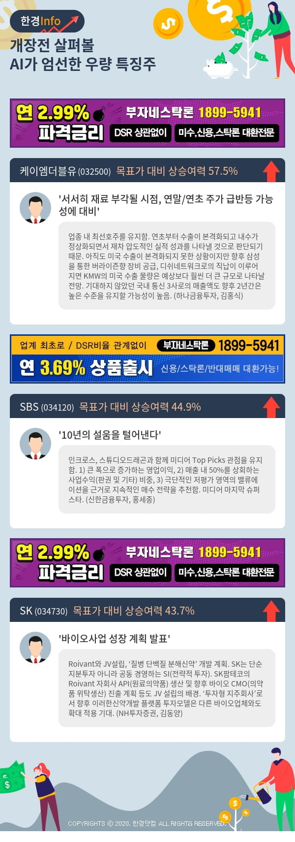 [포커스]개장전 살펴볼 AI가 엄선한 우량 특징주