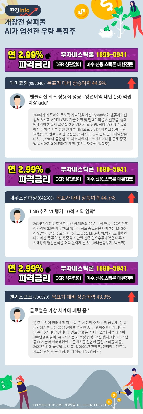 [포커스]개장전 살펴볼 AI가 엄선한 우량 특징주