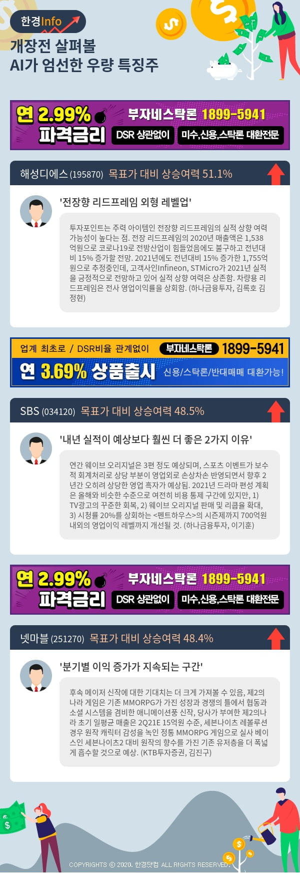 [포커스]개장전 살펴볼 AI가 엄선한 우량 특징주