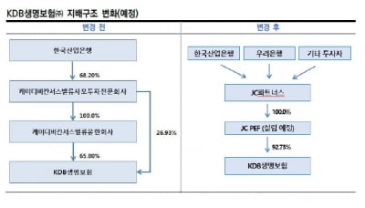 산업은행 품 떠나는 KDB생명보험, 신용등급 하락 전망