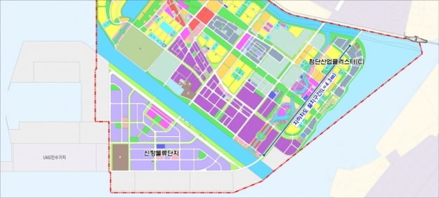 인천신항 지하차도 설치구간 위치도. 인천경제청 제공