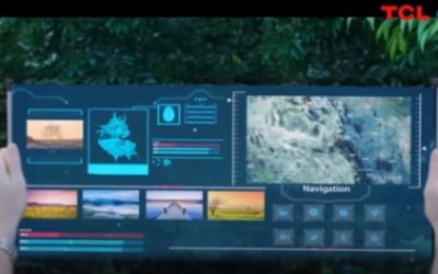 [CES 2021]中 TCL, '두루마리 상소문' 디스플레이 공개