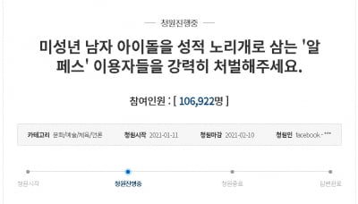 "실제 미성년 남자 아이돌 성적 노리개 삼아"…靑 청원 등장