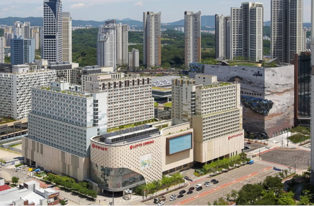 미래에셋맵스리츠가 소유하고 있는 경기 광교신도시 상업 시설