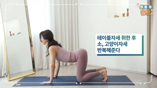 주말의 홈트｜한수진의 요가 한 수, '허리근력 강화 스트레칭'