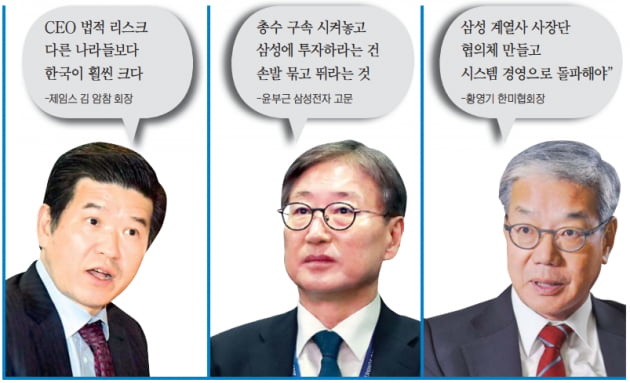 "한국만 CEO에 과도한 형사책임…이재용 구속 유감"