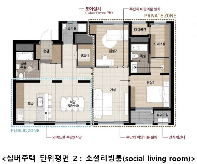 롯데건설, 중산층용 실버주택 '3가지' 평면 개발