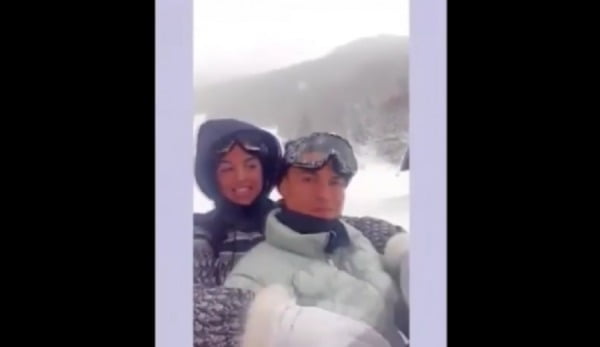 크리스티아누 호날두와 여자친구 조지나 로드리게스/사진=유튜브 영상 캡쳐.