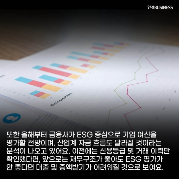 [카드뉴스] 국내 은행 ESG 환경 분야 취약, 올해 금융사 ESG 가속화에 따른 산업계 자금 흐름 변화 전망