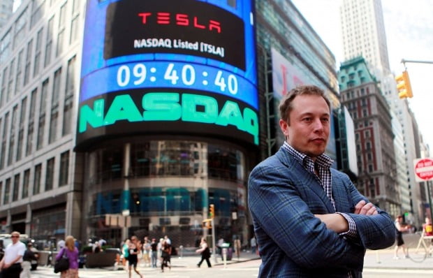 Tesla’s New Year’s stock price is high…  Will Facebook Overtake and Become the Top 5