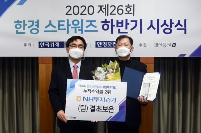 [포토] 박철희 NH투자증권 부장 '2020 한경 스타워즈 하반기 2위'