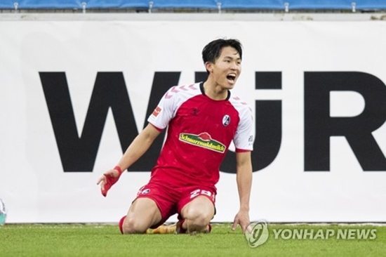 &#39;정우영 결승골&#39; 프라이부르크, 슈투트가르트에 2-1 역전승