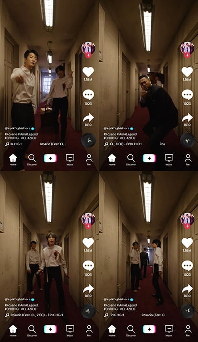 에픽하이, 타이틀곡 ‘ROSARIO’ 1위 기념 틱톡 버전 M/V 공개…자유분방+유쾌 매력 ‘흥미진진’