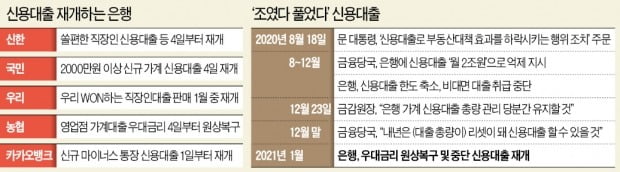 막혔던 신용대출 재개…자영업자 '숨통' 트이나