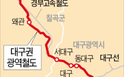 대구권광역철도로 구미~경산 40분만에 주파