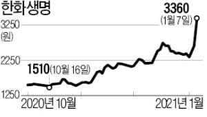 국고채 금리 상승…한화생명 52주 신고가 경신