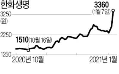 국고채 금리 상승…한화생명 52주 신고가 경신