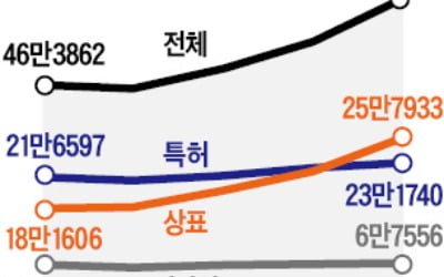 특허·상표·디자인권 출원 '역대 최다'