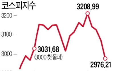 개미 '폭풍 매수'에도 코스피 3000 깨졌다