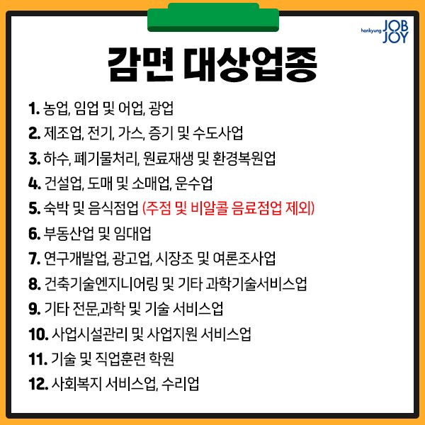 중소기업 청년 소득세 감면 신청