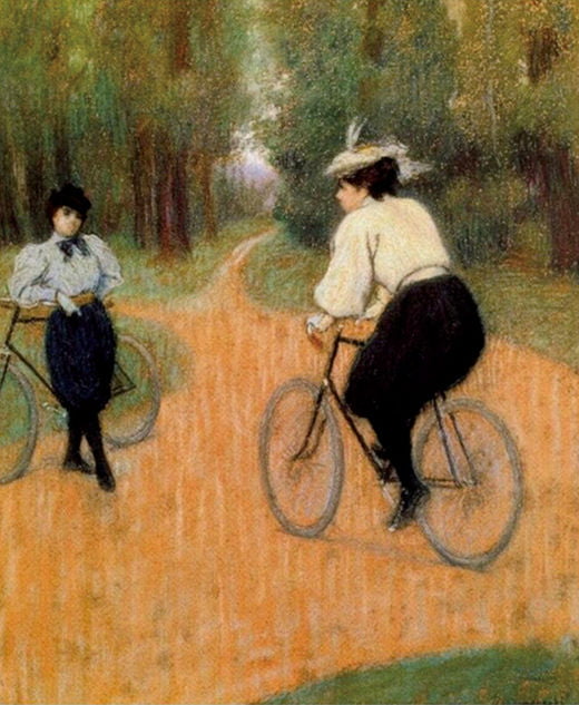 페데리코 잔도메네기, '자전거 만남', 1896년경, 개인 소장