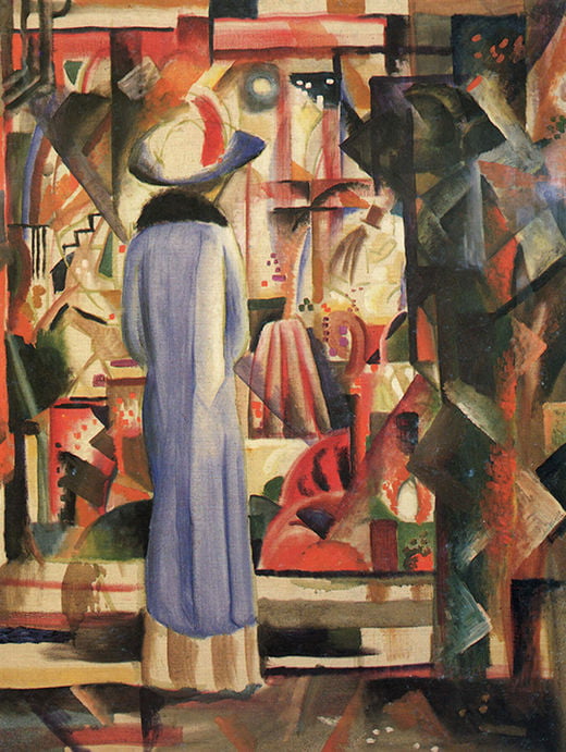 아우구스트 마케, 크고 밝은 쇼윈도, 1912년, 하노버 스프랑겔 미술관