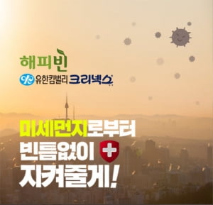 "미세먼지로부터 지켜줄게"...유한킴벌리, 크리넥스 마스크 50만개 기부