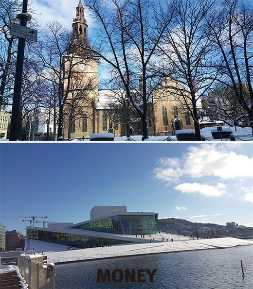뭉크의 도시 오슬로, 북유럽의 겨울 풍광