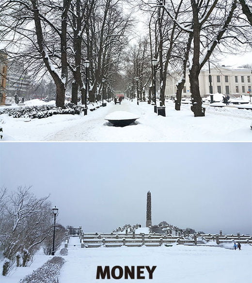 뭉크의 도시 오슬로, 북유럽의 겨울 풍광