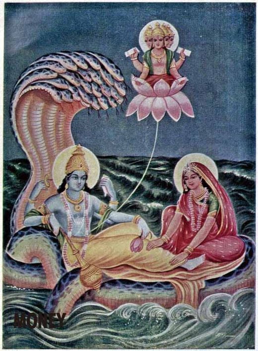 힌두교 창조의 신, 비슈누.
