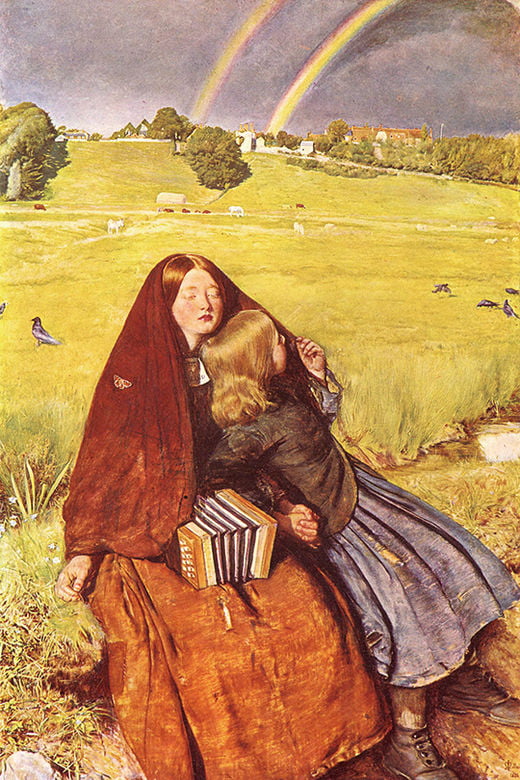 존 에버렛 밀레이, 눈먼 소녀, 1856년, 버밍햄 미술관